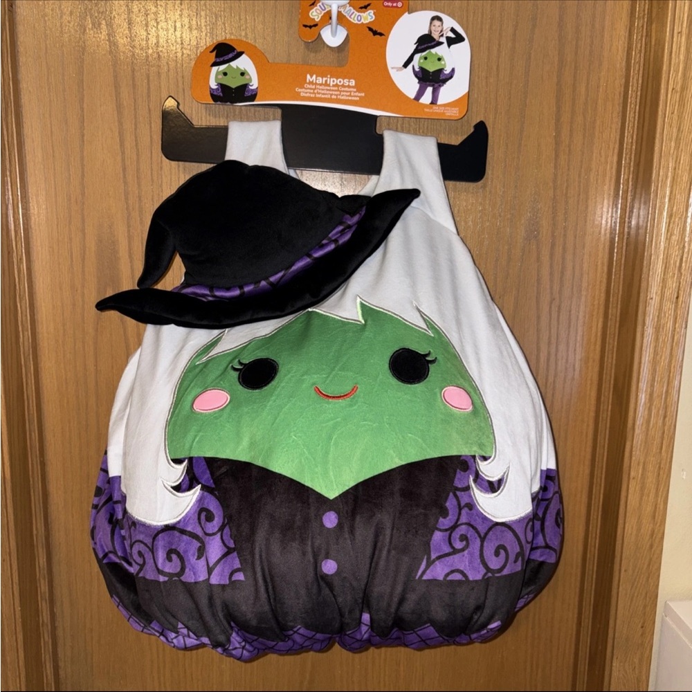 SQUISHMALLOWS MARIPOSA CHILD HALLOWEEN COSTUME 6+ ONE SIZE FITS MOST NWT